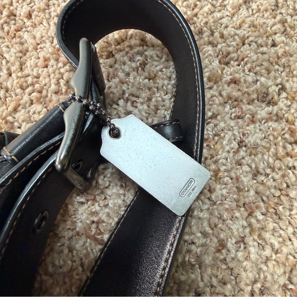 COACH Rare Vintage Y2K Black Microfiber Nylon Convertible Hobo XBody #6256 - Picture 11 of 16
